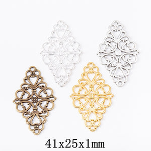 Zinc Alloy Flower Charm Pendant No.161341 for DIY Necklace Bracelet Jewelry Making