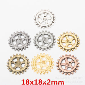 Zinc Alloy Gear Charm Pendant No.836469 for DIY Necklace Bracelet Jewelry Making