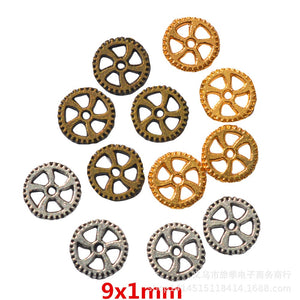 Zinc Alloy Gear Charm Pendant No.660424 for DIY Necklace Bracelet Jewelry Making