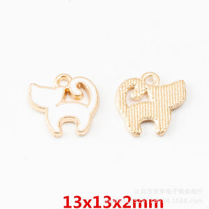 Gold Zinc Alloy Charm Pendant No.693800 for DIY Necklace Bracelet Jewelry Making