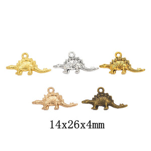 Zinc Alloy Dinosaur Charm Pendant No.920414 for DIY Necklace Bracelet Jewelry Making