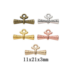 Zinc Alloy Scroll Charm Pendant for DIY Necklace Bracelet Jewelry Making