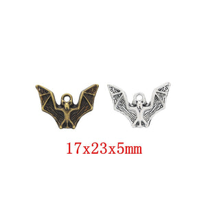 Zinc Alloy Bat Charm Pendant No.405724 for DIY Necklace Bracelet Jewelry Making