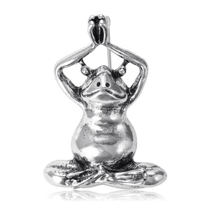 Alloy Vintage Frog Brooch Pin For Simple Fashion Apparel Decoration
