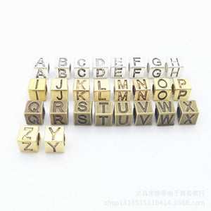 Zinc Alloy Letter A-Z Charm Pendant No.472224 for DIY Necklace Bracelet Jewelry Making