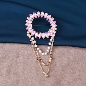 Alloy Luxury Cardigan Brooch Anti Exposure Women Clothing Pin