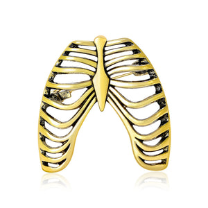 Alloy Vintage Skeleton Brooch Pin For Shirts Coats And Apparel