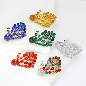 Alloy Crystal Swan Brooch Pin For Fashion Clothing Decoration