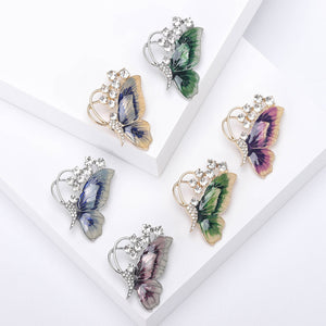Alloy Enamel Butterfly Brooch Pin For Cardigans And Anti Exposure Use