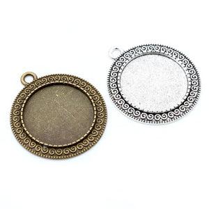 25mm 7g Zinc Alloy Charm Pendant No.046789 for DIY Necklace Bracelet Jewelry Making