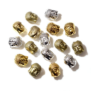 11x9x7mm Alloy Buddha Head Spacer Beads For DIY Bracelet Necklace Jewelry Accessories