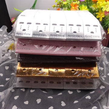 Printed Plastic Earring Display Cards in Five Colors