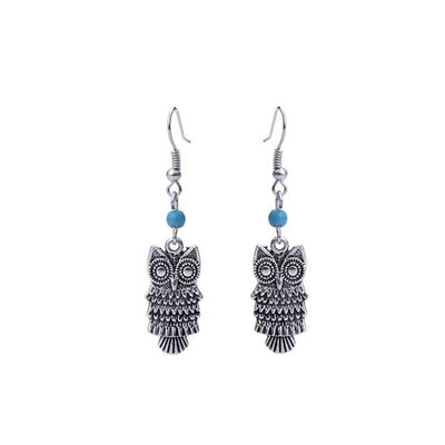 Primary supplied view of animal and nautical silver hook earrings