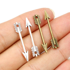 Alloy Arrow Charm Pendant For DIY Jewelry Accessories Necklace Bracelet 30x5mm 0.5g
