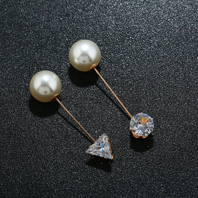 Primary supplied view of round pearl-look floral brooch