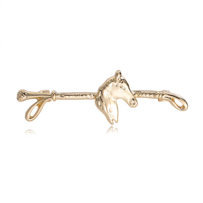 Front product view of the gold horse cuff