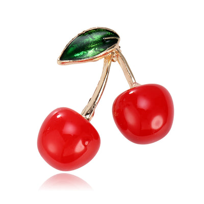Front product view of cherry earrings