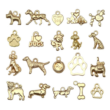 Yellow Heart and Letter Metal Charms with 25 Listed Options