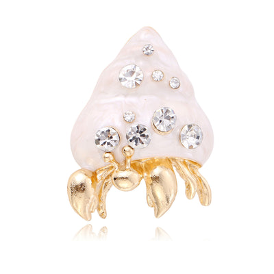 Front product view of the gold plated ring with white and clear crystals