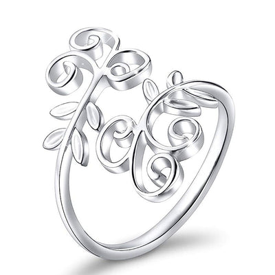 Open vine scroll ring product view