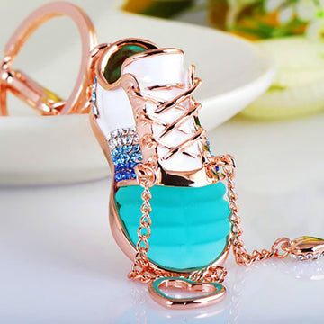 Jeweled Shoe and Fashion Accessory Keychains in Thirty-Three Designs