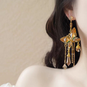 Colorful Vintage Style Assorted Long Statement Drop Earrings