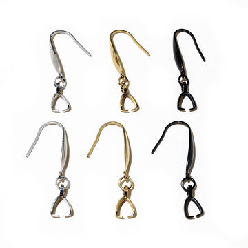 French Earring Hooks With Pinch Bails in Three Finishes