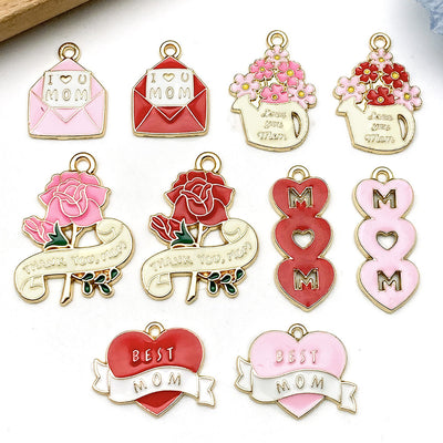 Printed detail graphic for the cake charms
