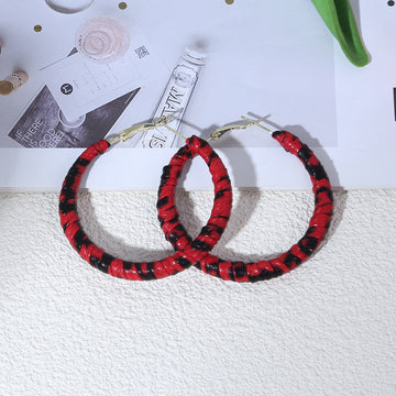 Fabric Wrapped Patterned Statement Earrings in Thirty-Three Designs