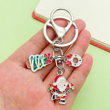 Christmas Charm Keychains Featuring Snowman Across 81 Pictured Variations