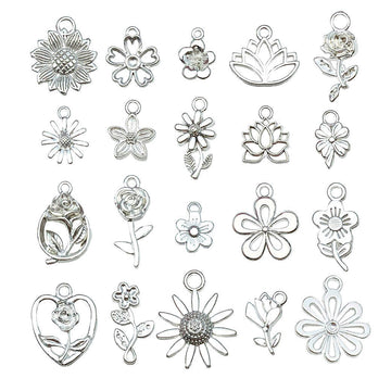 Metallic Sun and Sunflower Metal Charms with 25 Listed Options