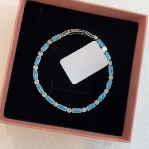 Crystal Teardrop Bangles And Tennis Bracelets Fifteen Color Styles