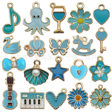 Colorful Octopus Metal Charms with 30 Listed Options
