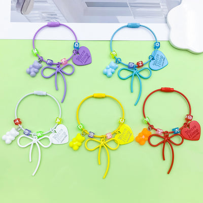 Image 1 showing heart keychains shown in the product image.