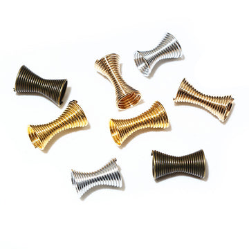 Flared Hourglass Spacer Beads in Five Metal Finishes