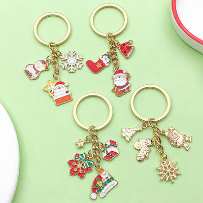 Image 1 showing christmas keychais with charms.