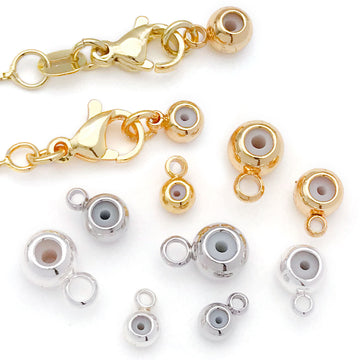 Silicone Stopper Beads With Optional Side Loops in Three Sizes