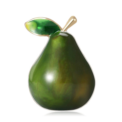 Pear Brooch shown from the front