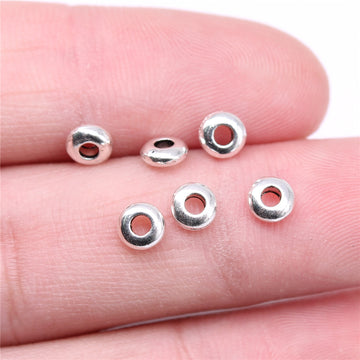 Plain Ring Spacer Beads in Detailed Metal Finishes for Jewelry Making