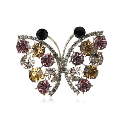 openwork crystal butterfly brooch shown in the main product arrangement