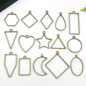Metallic Star and Heart Metal Charms with 23 Listed Options