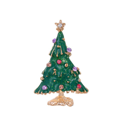Front product view of the christmas tree pin