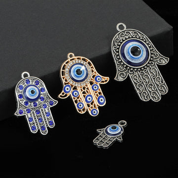 Evil Eye Hamsa Hand of Fatima Charm Pendant Five Styles