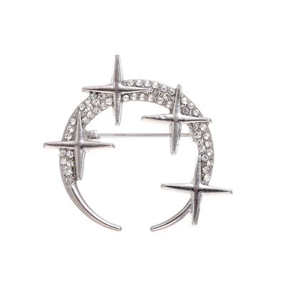 Front product view of an earring with diamonds