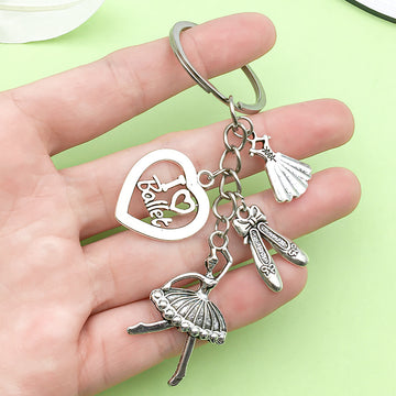 Heart Charm Keychains in 13 Pictured Variations for Bags and Keys