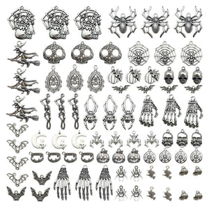 Metallic Pumpkin and Bat Metal Charms with 31 Listed Options