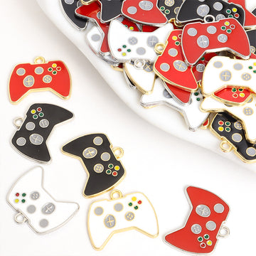 Colorful Game Controller Enamel Pendant Charms in Six Styles