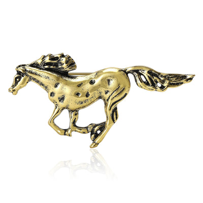Running Horse brooch shown from the front