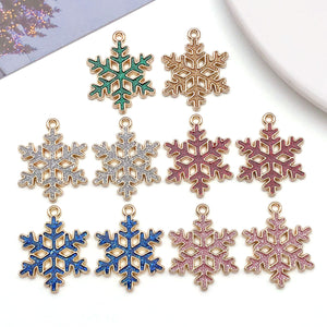Enamel Snowflake and Halloween Cat Charms in Alloy, 52 Options