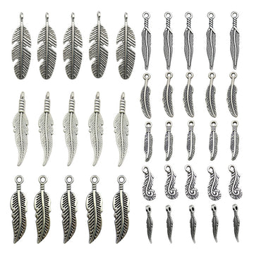 Metallic Leaf Metal Charms with 9 Listed Options for DIY Jewelry Making